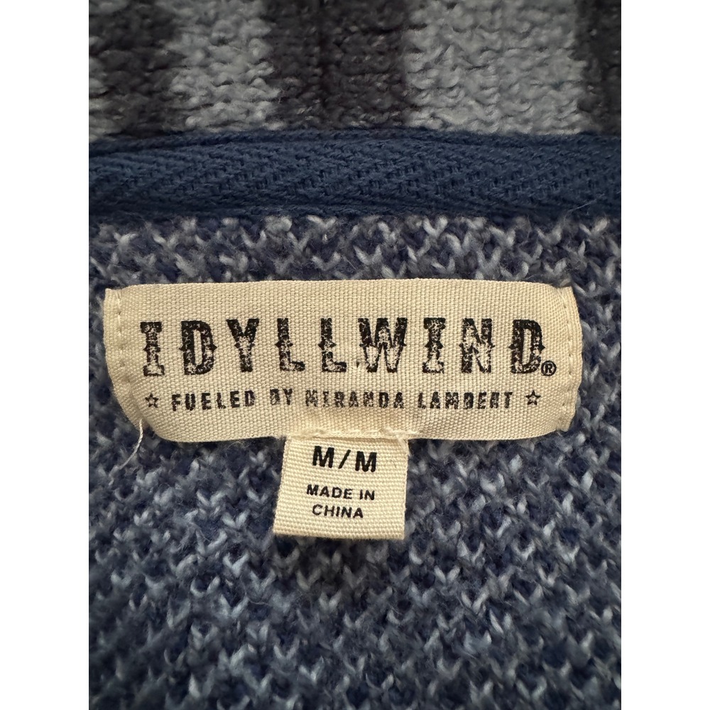 Idyllwind Open Front Cardigan Southwestern Fringe Western Aztec Pattern Medium - Picture 9 of 10